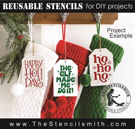 9207 Christmas mini stencils - The Stencilsmith