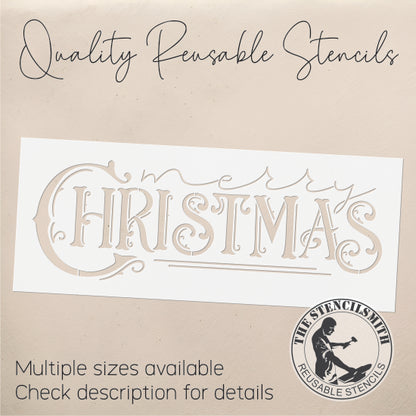 9214 Merry Christmas Stencil