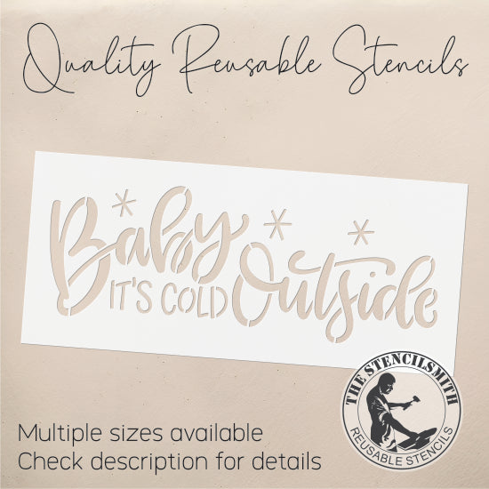 9216 Baby It's Cold Outside Stencil