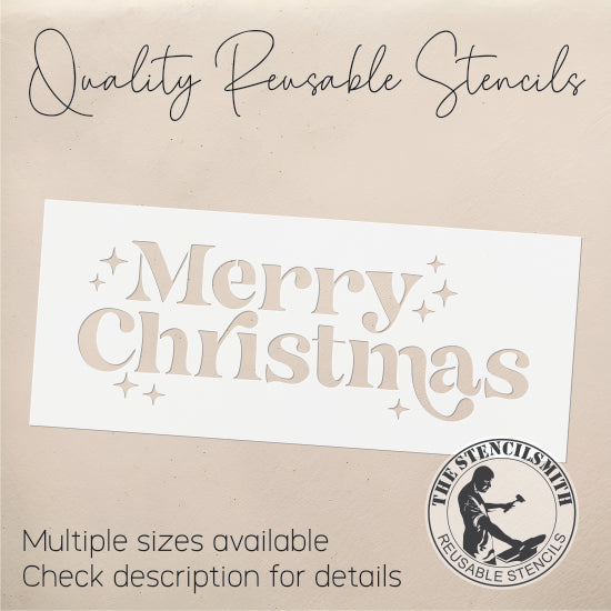 9218 Merry Christmas Stencil
