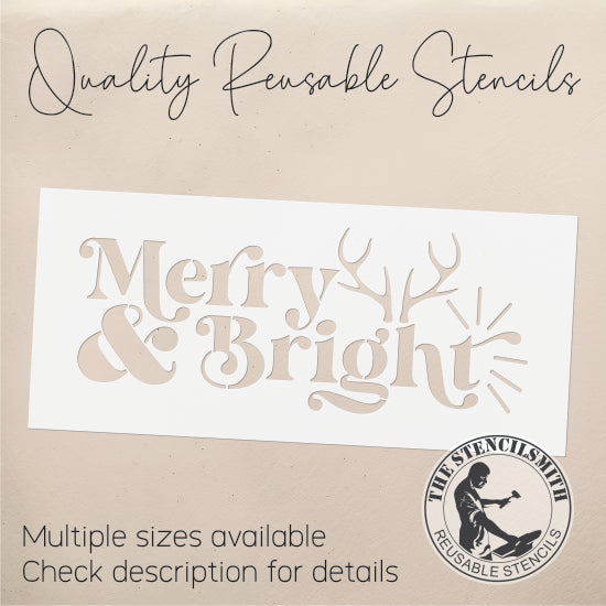 9220 Merry & Bright Stencil