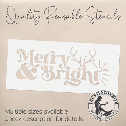 9220 Merry & Bright Stencil