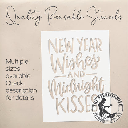 9233 New Year Wishes Stencil