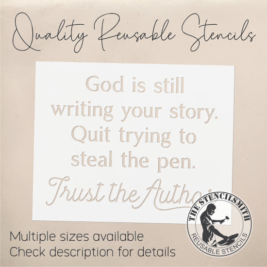 9248 God Is Still Writing Your Story Stencil