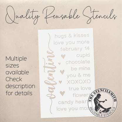 9261 Valentine Stencil