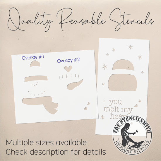 9265 You Melt My Heart Stencil
