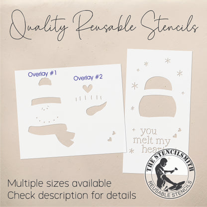 9265 You Melt My Heart Stencil