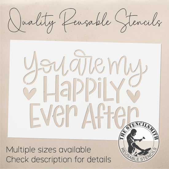 9268 You Are My Happily Ever Stencil