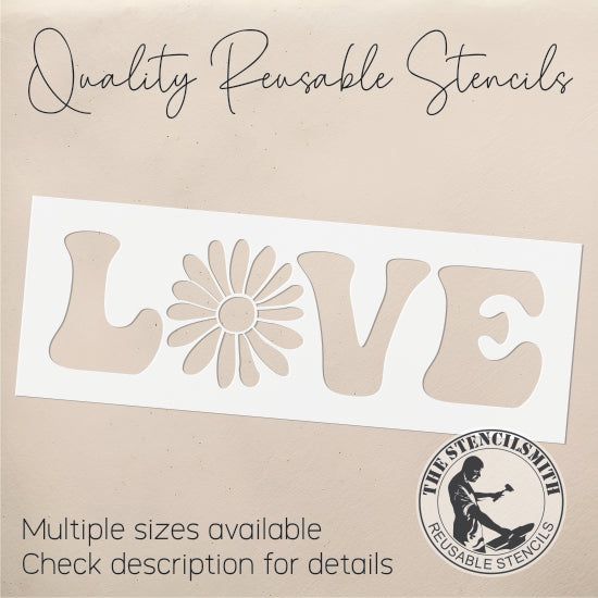 9272 Love Daisy Stencil