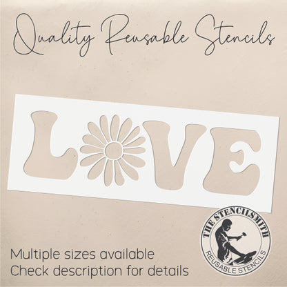 9272 Love Daisy Stencil