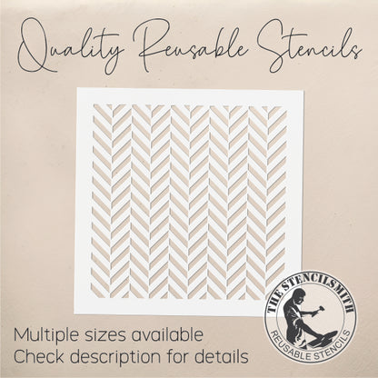 9281 Herringbone Chevron Pattern Stencil