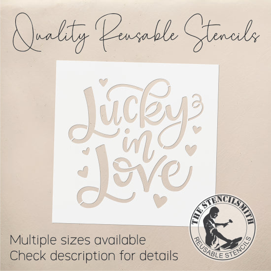 9288 Lucky In Love Stencil