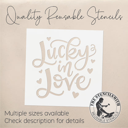 9288 Lucky In Love Stencil