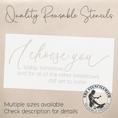 9293 I Choose You Stencil
