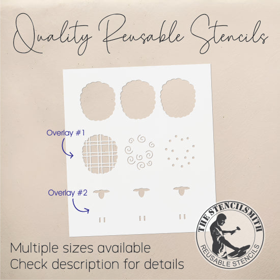 9301 Decorative Sheep Stencil