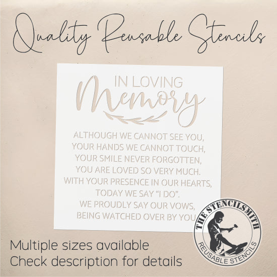 9303 In Loving Memory Stencil
