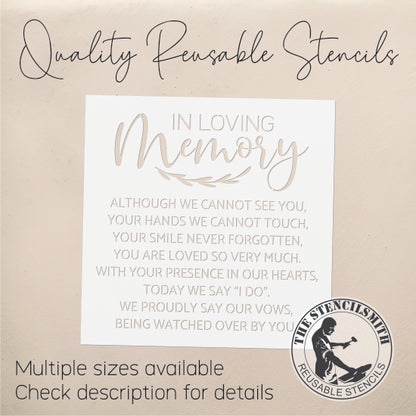 9303 In Loving Memory Stencil