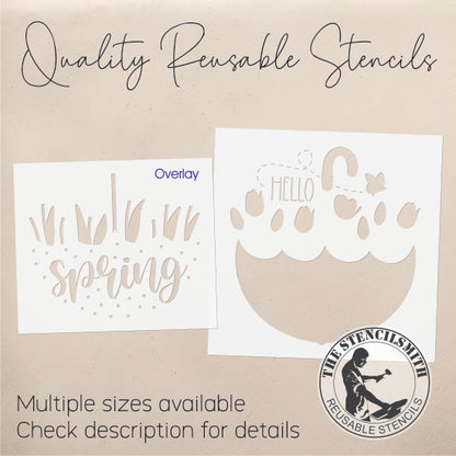 9305 Hello Spring Umbrella Stencil