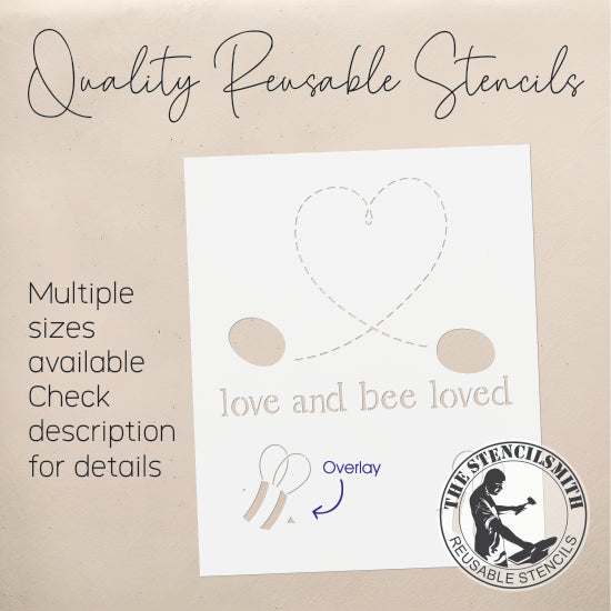 9306 Love And Bee Loved Stencil