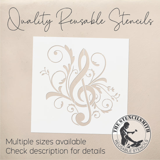 9316 Treble Clef Stencil