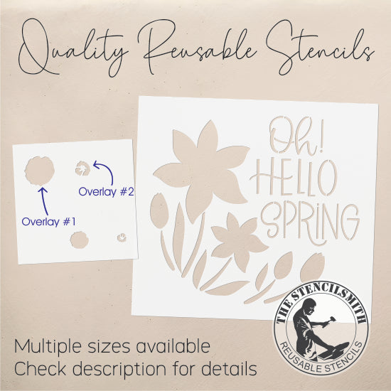 9321 Oh! Hello Spring Stencil