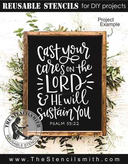 9324 Cast your cares stencil - The Stencilsmith