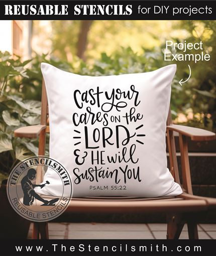 9324 Cast your cares stencil - The Stencilsmith