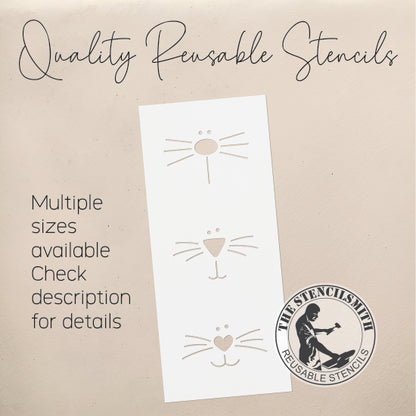 9325 Bunny Faces Stencil