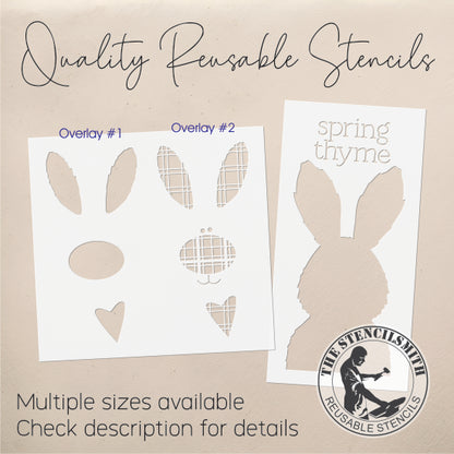 9326 Spring Thyme Bunny Stencil