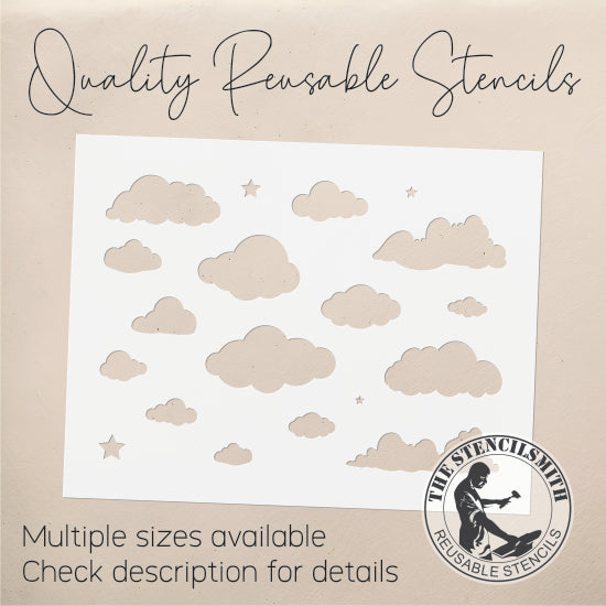 9329 Clouds Stencil