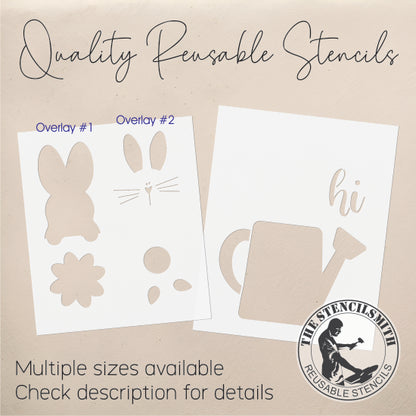 9333 Hi Bunny Stencil