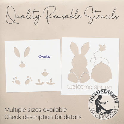 9353 Welcome Spring Stencil