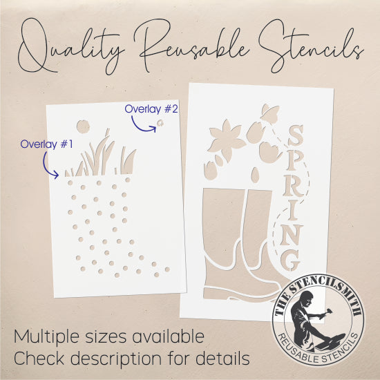 9369 Spring Boots Stencil