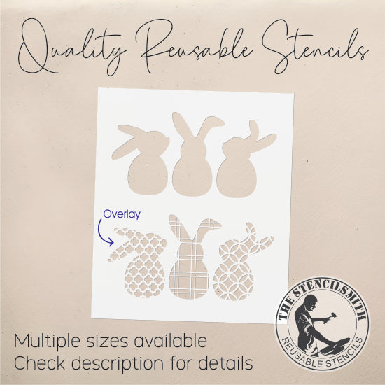 9371 Decorative Bunnies Stencil