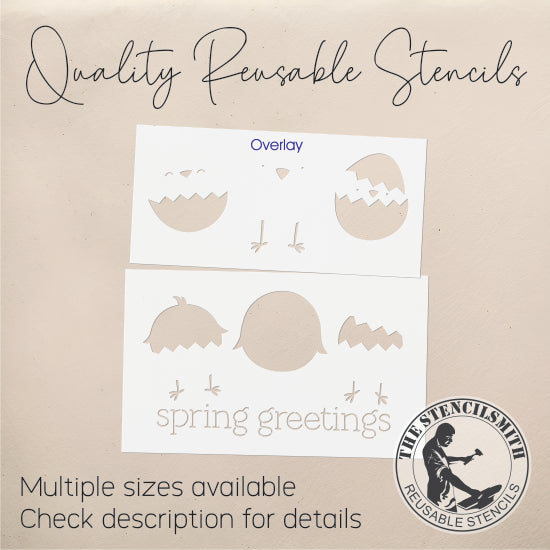 9376 Spring Greetings Stencil