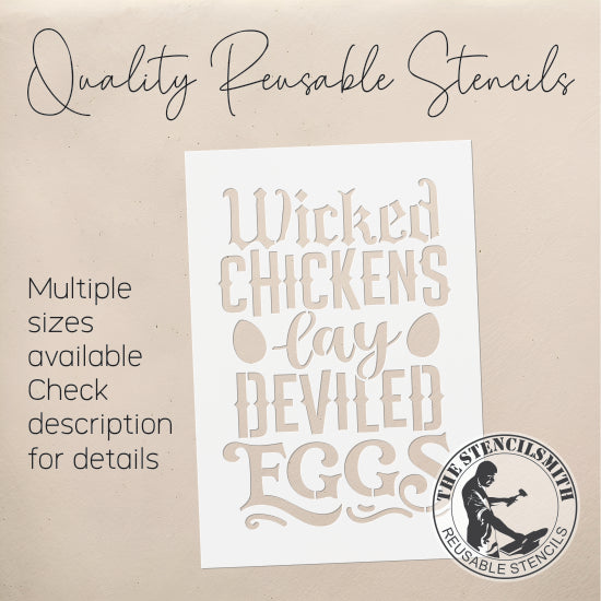9398 Wicked Chickens Stencil