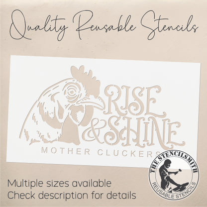 9399 Rise & Shine Cluckers Stencil