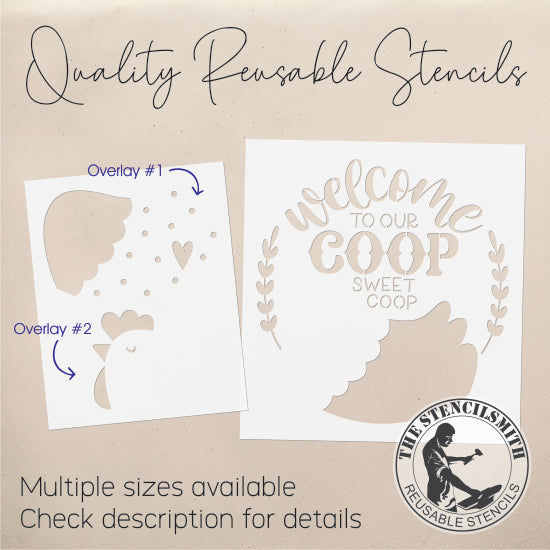 9403 Welcome To Our Coop Sweet Stencil