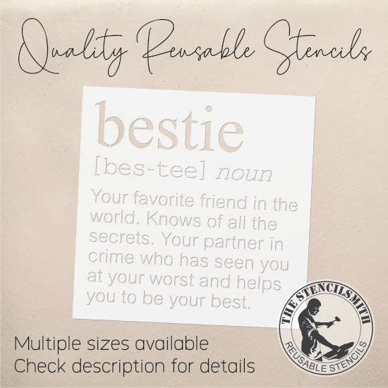9420 Bestie Definition Stencil