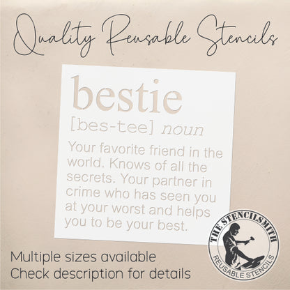 9420 Bestie Definition Stencil
