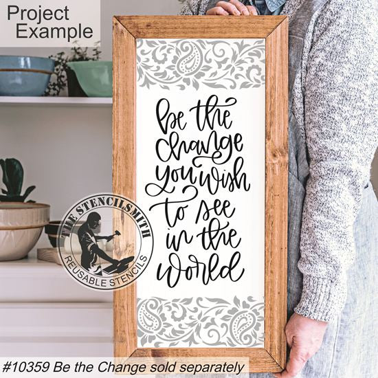 9423 Paisley Vine Border Stencil