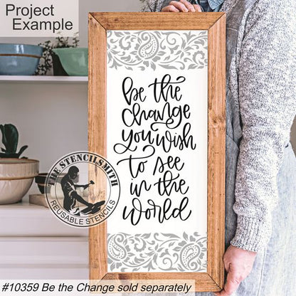 9423 Paisley Vine Border Stencil