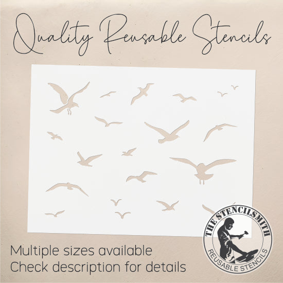 9433 Seagulls Stencil