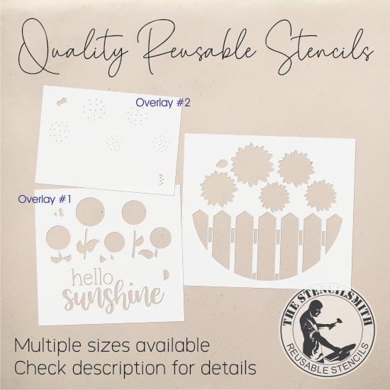 9445 Hello Sunshine Sunflower Stencil