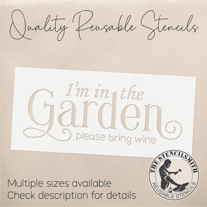9465 I'm In The Garden Stencil