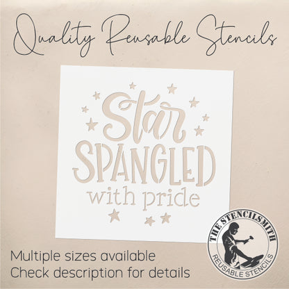 9473 Star Spangled With Pride Stencil