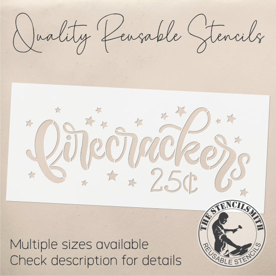 9474 Firecrackers Stencil