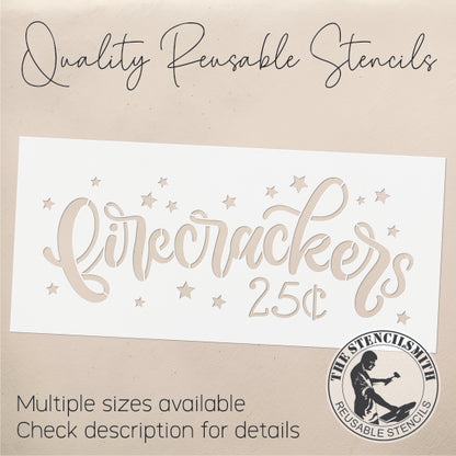 9474 Firecrackers Stencil