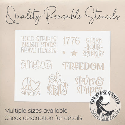 9480 Patriotic Collection Stencil