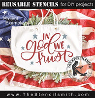 9495 In God We Trust stencil - The Stencilsmith